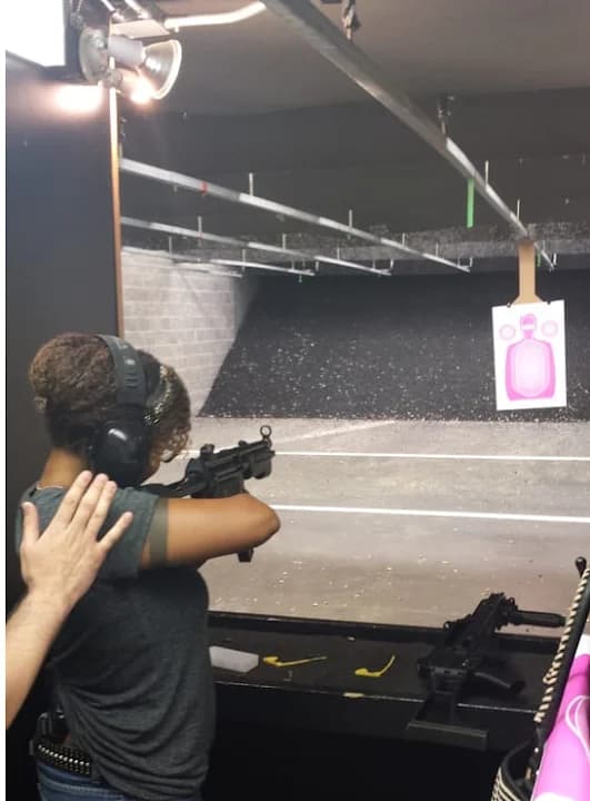 Interior view of QuickShot Shooting Range - Atlanta shooting ranges facility in Atlanta