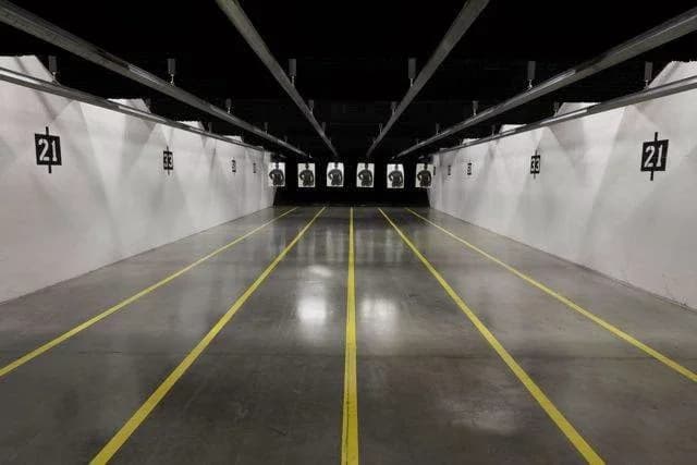 Interior view of Freedom Shooting Center ATL shooting ranges facility in Atlanta