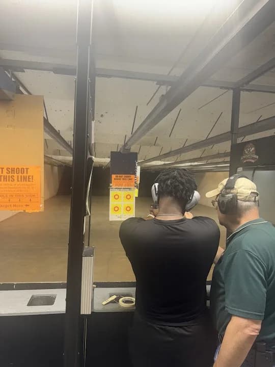 Interior view of Remington Range At Adventure Outdoors shooting ranges facility in Atlanta