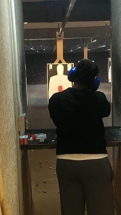 Interior view of Norcross Gun Club & Range shooting ranges facility in Atlanta