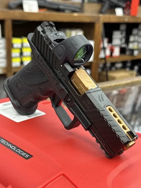 Interior view of GA Firing Line shooting ranges facility in Atlanta