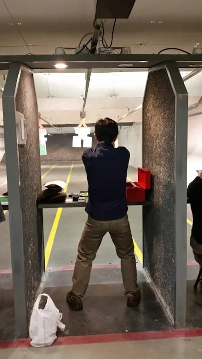 Interior view of Johns Creek Indoor Range shooting ranges facility in Atlanta