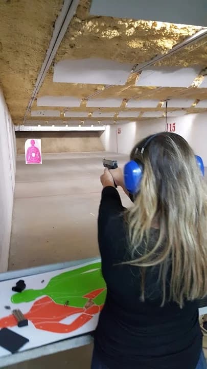 Interior view of Trigger Time Indoor Gun Range shooting ranges facility in Atlanta