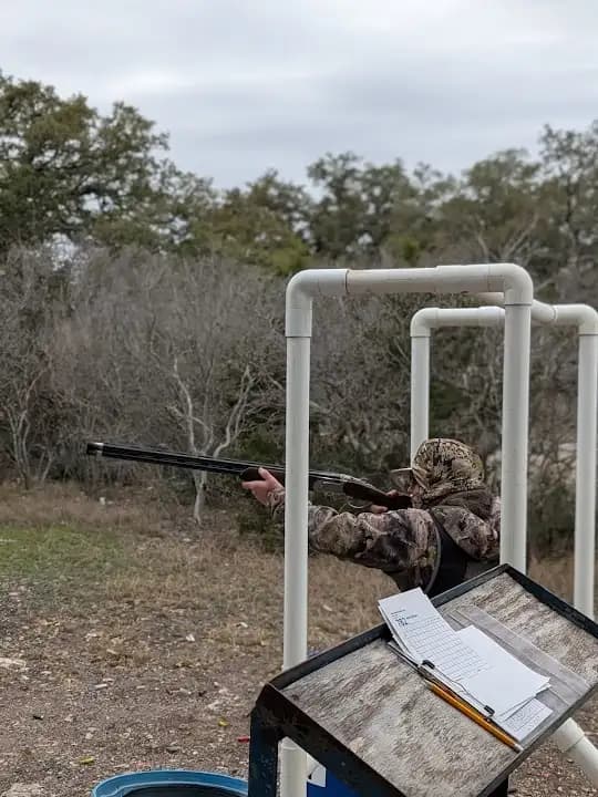 Interior view of The National Shooting Complex shooting ranges facility in San Antonio