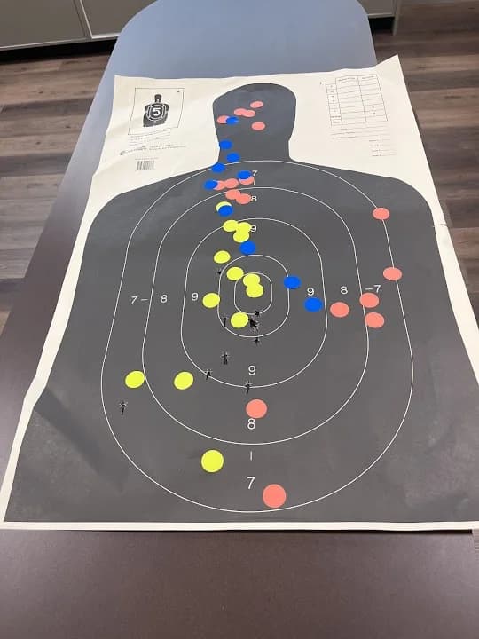 Interior view of GPS Gun Range & Training Center shooting ranges facility in Philadelphia