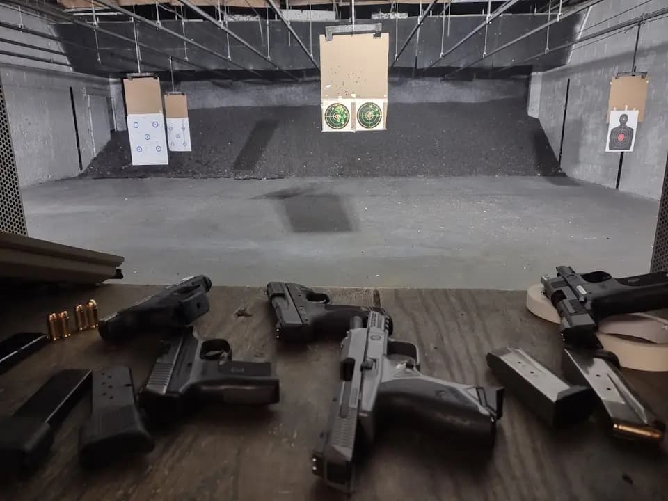 Interior view of Tons of Guns Shop and Shooting Range ( Doubletap) shooting ranges facility in Philadelphia