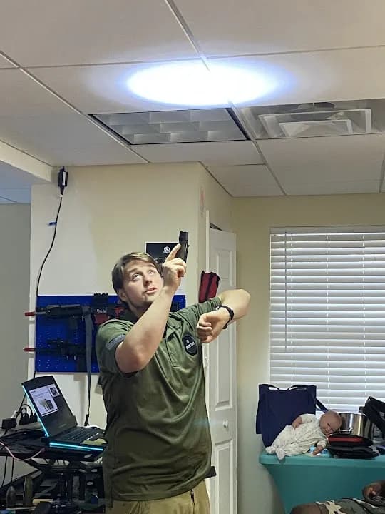 Interior view of Shot Tec LLC shooting ranges facility in Philadelphia