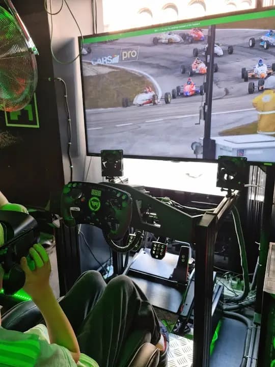 Interior view of VR Simulators vr games facility in Glasgow