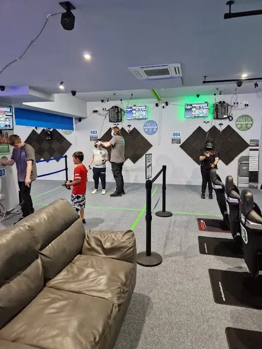 Interior view of VRXPERIENCE vr games facility in Birmingham
