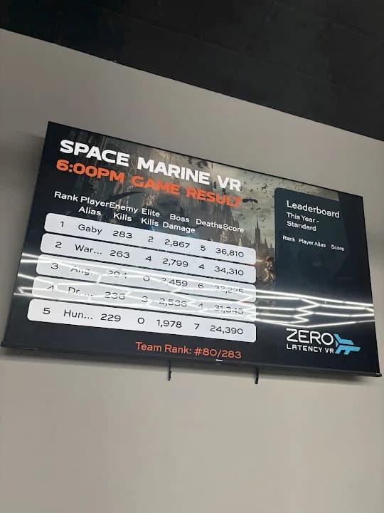 Interior view of Zero Latency - Irving vr games facility in Dallas