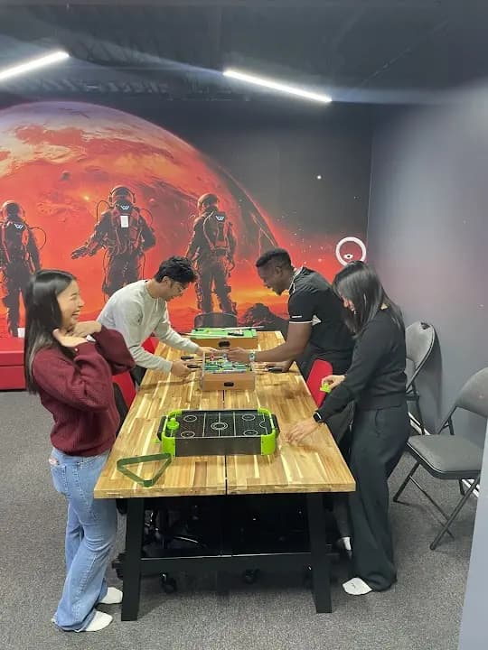 Interior view of Another World VR Arena North York vr games facility in Toronto