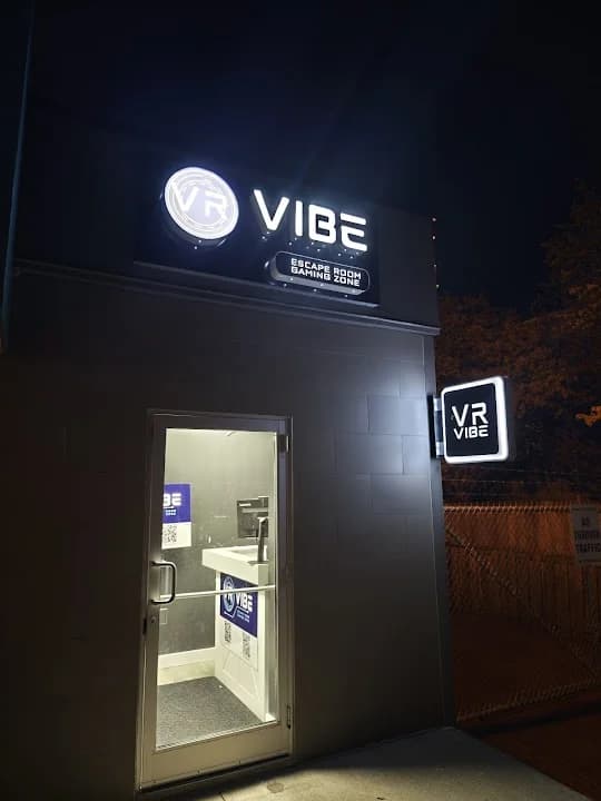 Interior view of VR Vibe Oakville vr games facility in Toronto