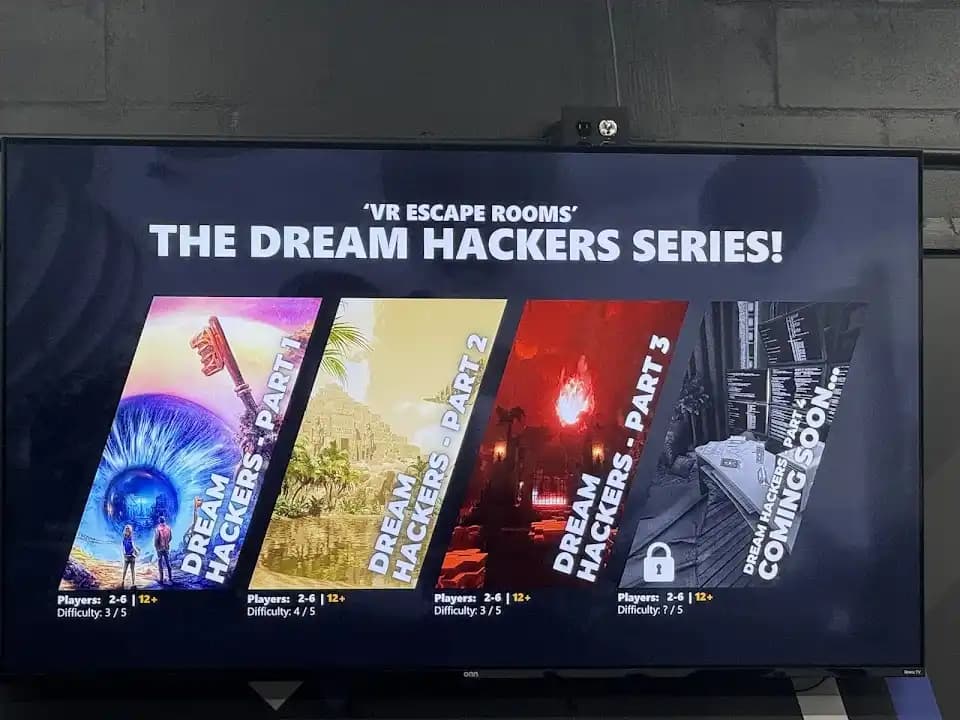 Interior view of VRXtra West Tampa vr games facility in Tampa