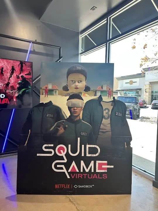 Interior view of Sandbox VR vr games facility in Austin