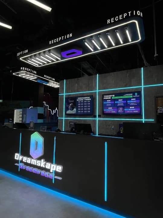 Interior view of Dreamrace vr games facility in Melbourne