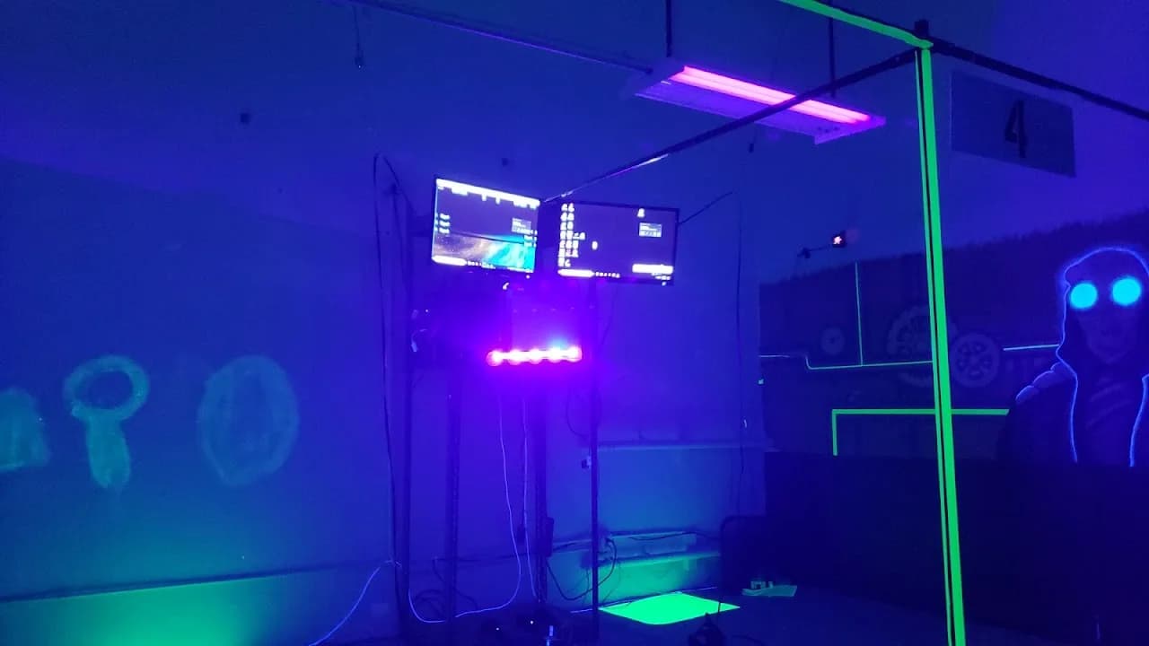 Interior view of The GRID | VR Arcade vr games facility in Los Angeles