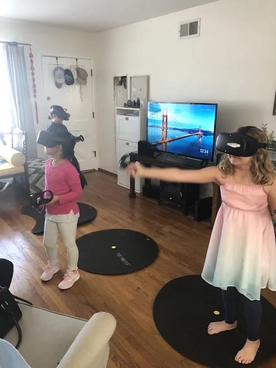 Interior view of VR Partyz vr games facility in San Diego