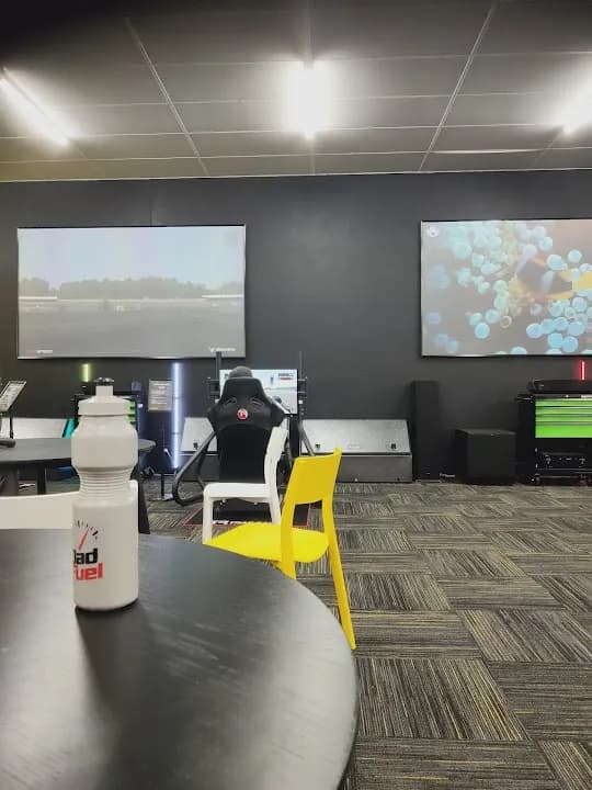 Interior view of VRACE vr games facility in Perth