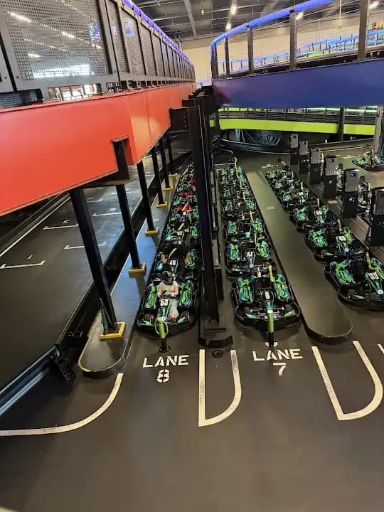 Interior view of Andretti Indoor Karting and Games Chandler vr games facility in Phoenix