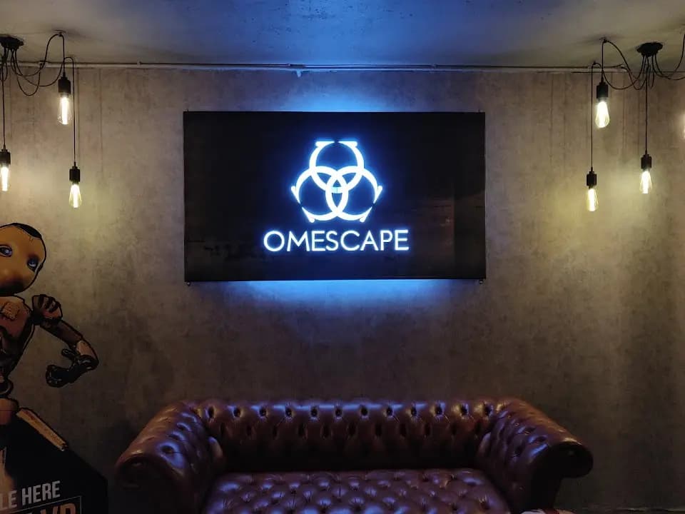 Interior view of Omescape VR - Aldgate vr games facility in London