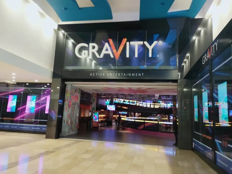 Interior view of Gravity MAX Wandsworth vr games facility in London