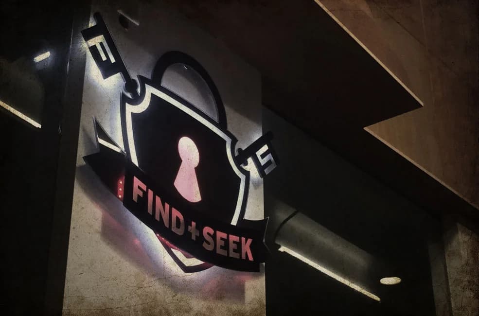 Interior view of Find and Seek escape rooms facility in Vancouver
