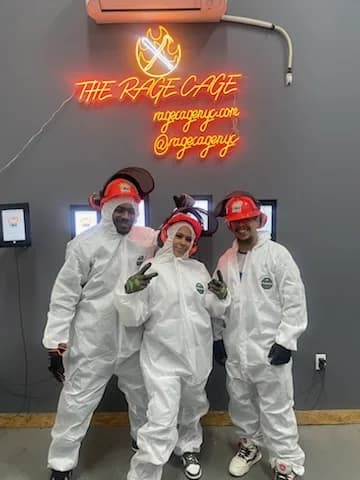 rage rooms experience at The Rage Cage located in New York