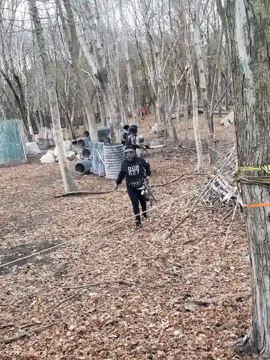 Interior view of Cousins Paintball Staten Island paintball facility in New York