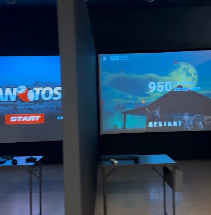 Interior view of Double Tap Laser Range shooting ranges facility in New York