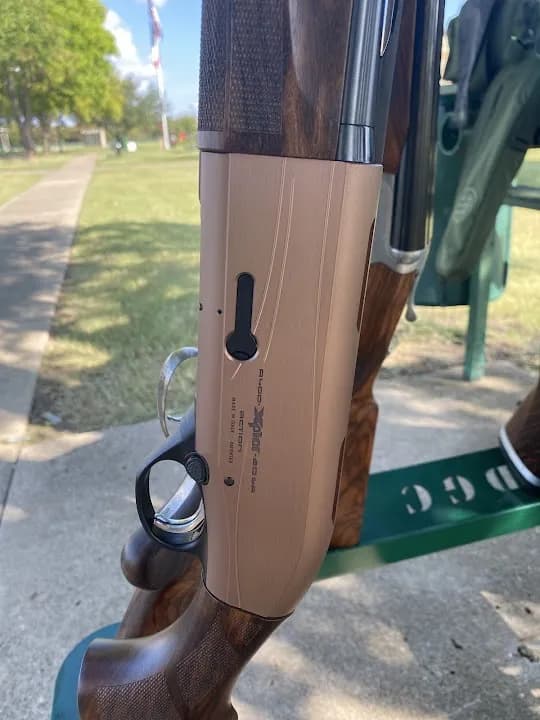 Interior view of Dallas Gun Club shooting ranges facility in Dallas