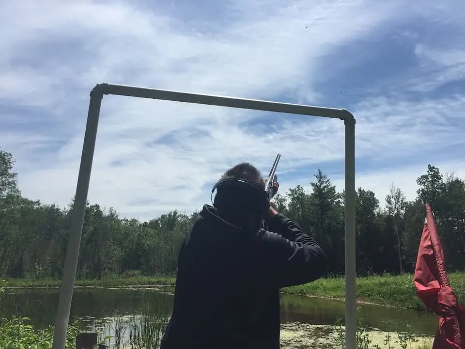 Interior view of Galt Sportmens Club shooting ranges facility in Toronto