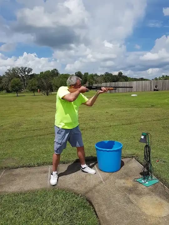 Interior view of FishHawk Sporting Clays shooting ranges facility in Tampa