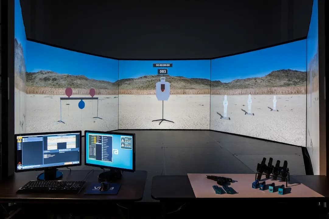 Interior view of Reload Gun Range shooting ranges facility in Tampa