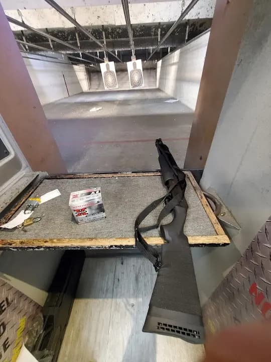 Interior view of Firing Line Gun Range shooting ranges facility in Tampa