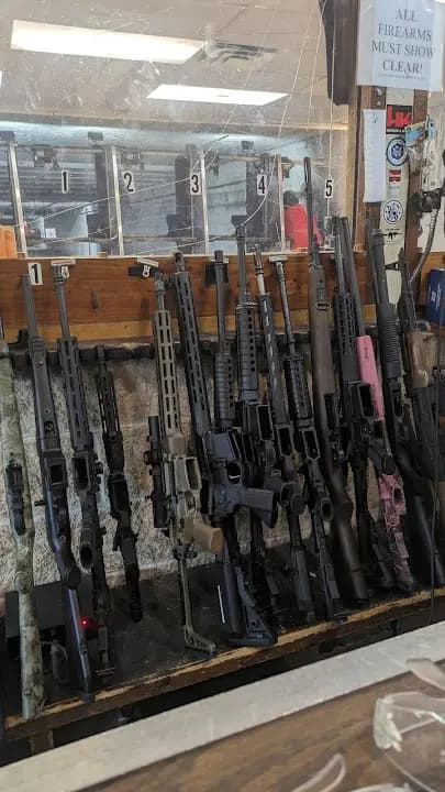 Interior view of Reds Indoor Range North Inc shooting ranges facility in Austin