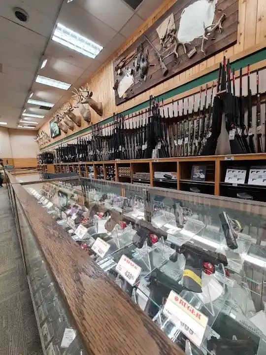 Interior view of Cabela's shooting ranges facility in Austin