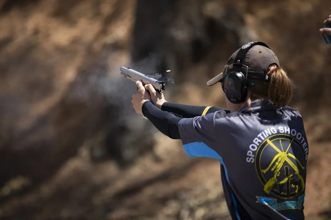 Interior view of Jarrahdale Sporting Shooters shooting ranges facility in Perth
