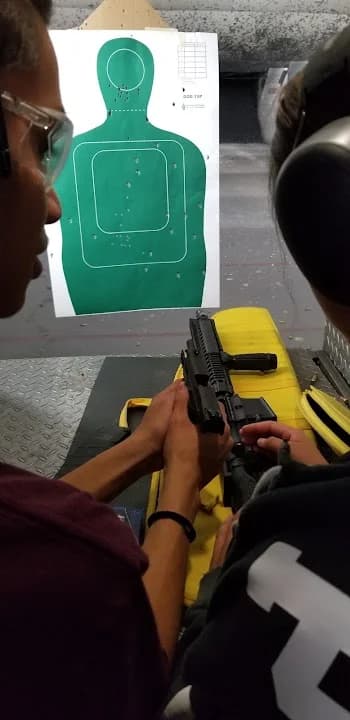 Interior view of Shooter's World Phoenix shooting ranges facility in Phoenix