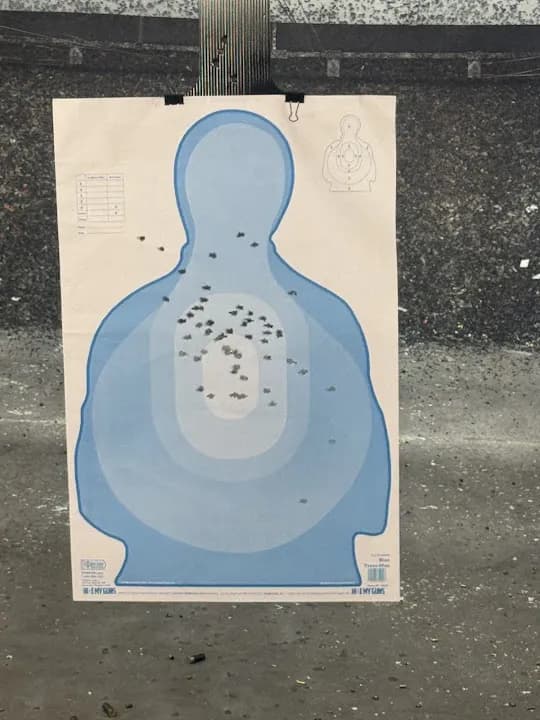 Interior view of Range, Guns & Safes shooting ranges facility in Atlanta