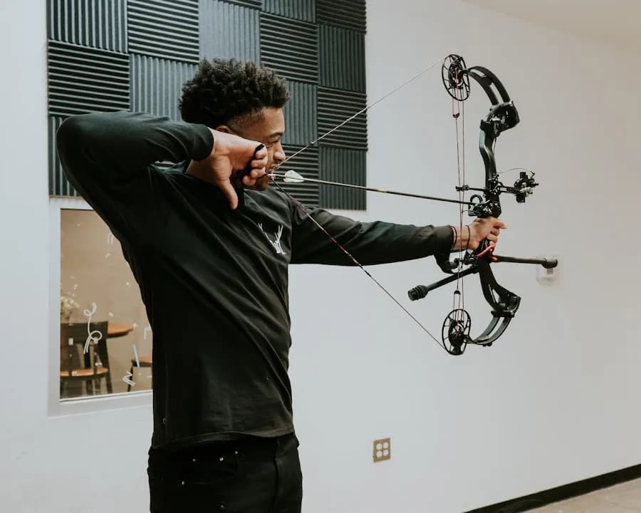Interior view of Buck & Doe's Mercantile shooting ranges facility in San Antonio