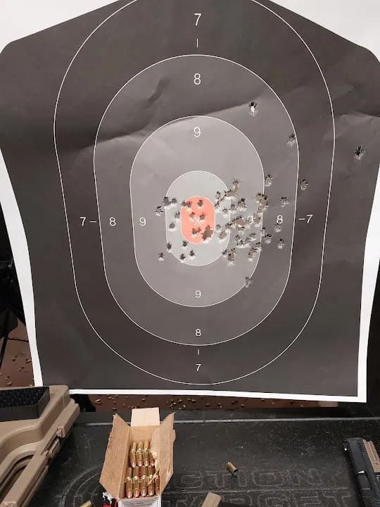 Interior view of Nardis Gun Club at Rolling Oaks - For Hours go to nardisgunclub.com shooting ranges facility in San Antonio