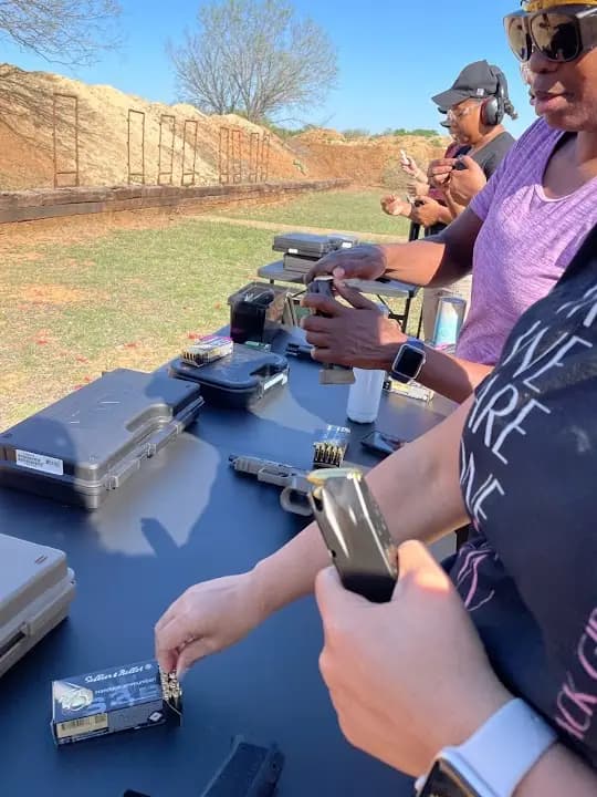 Interior view of At Her Defense, LLC | San Antonio Firearms Training for Women shooting ranges facility in San Antonio