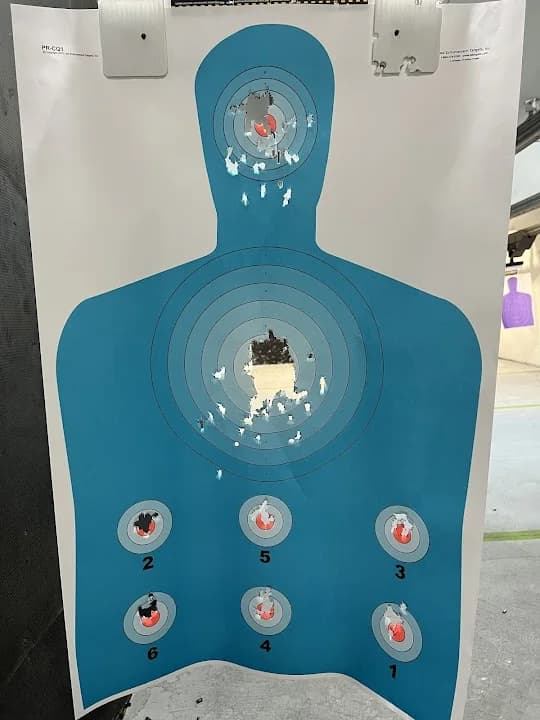Interior view of Philadelphia Tranining Academy shooting ranges facility in Philadelphia