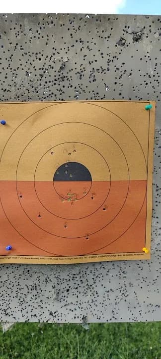 Interior view of Target Shooting Academy shooting ranges facility in Bangalore