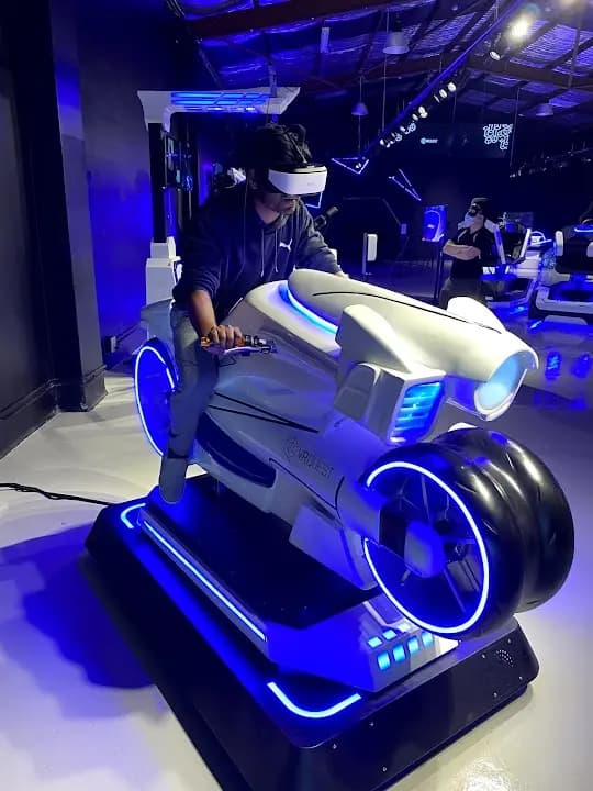 Interior view of VR Quest vr games facility in San Diego