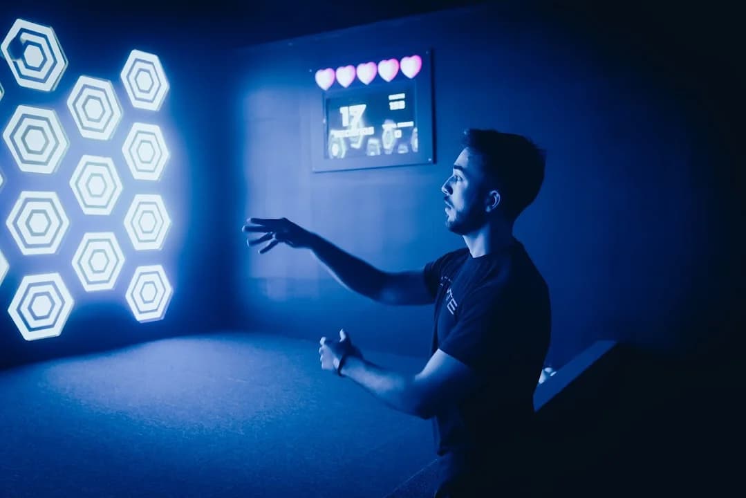 Interior view of Activate Games escape rooms facility in Chicago