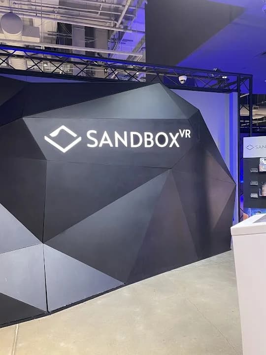 Interior view of Sandbox VR vr games facility in Austin