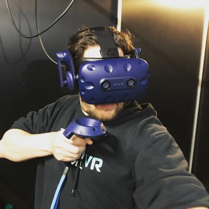Interior view of The Next Level VR vr games facility in San Antonio