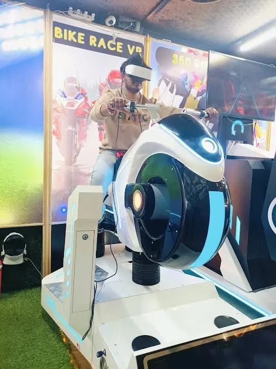 Interior view of halucinate vr games facility in Bangalore